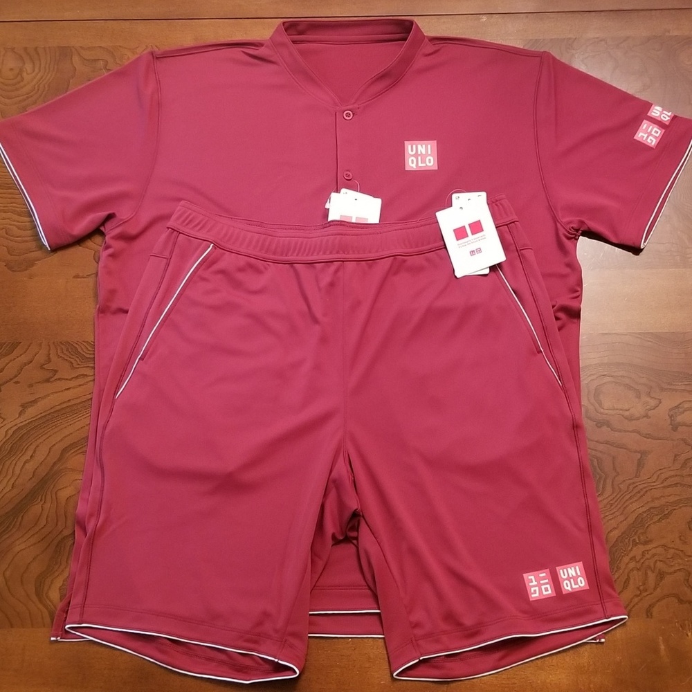 Uniqlo Roger Federer Men's Dry-Ex Polo & Shorts
